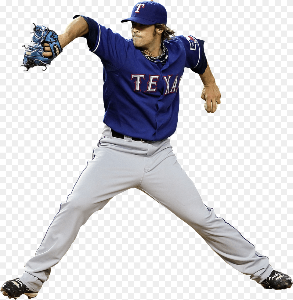 C J Wilson, Team Sport, Person, Sport, Glove Free Png Download