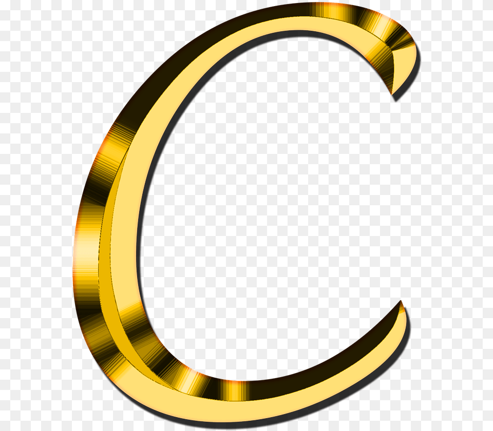 C Letter Gold Letter C, Astronomy, Eclipse, Moon, Nature Free Transparent Png