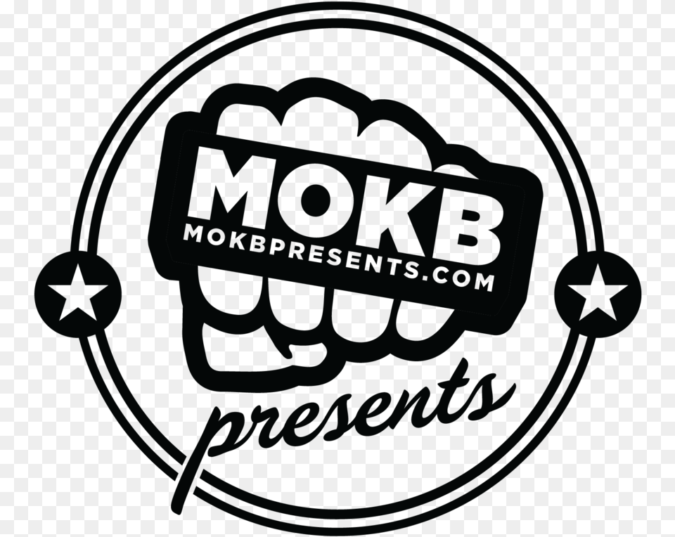 C Mokb 1c Black Mokb Presents, Logo, Disk Free Png Download