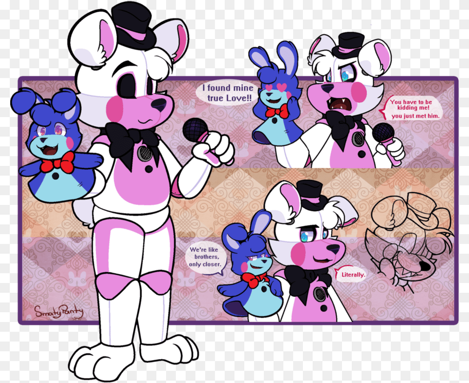 C Mon Goldie We Ll Going To Be Late To The Festival Fnaf Funtime Freddy Fanart, Book, Comics, Publication, Baby Free Png