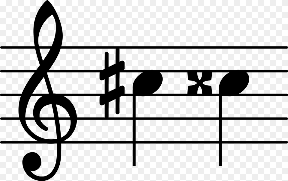C Sharp Music Clipart 6 8 Time Sig, Gray Free Png Download