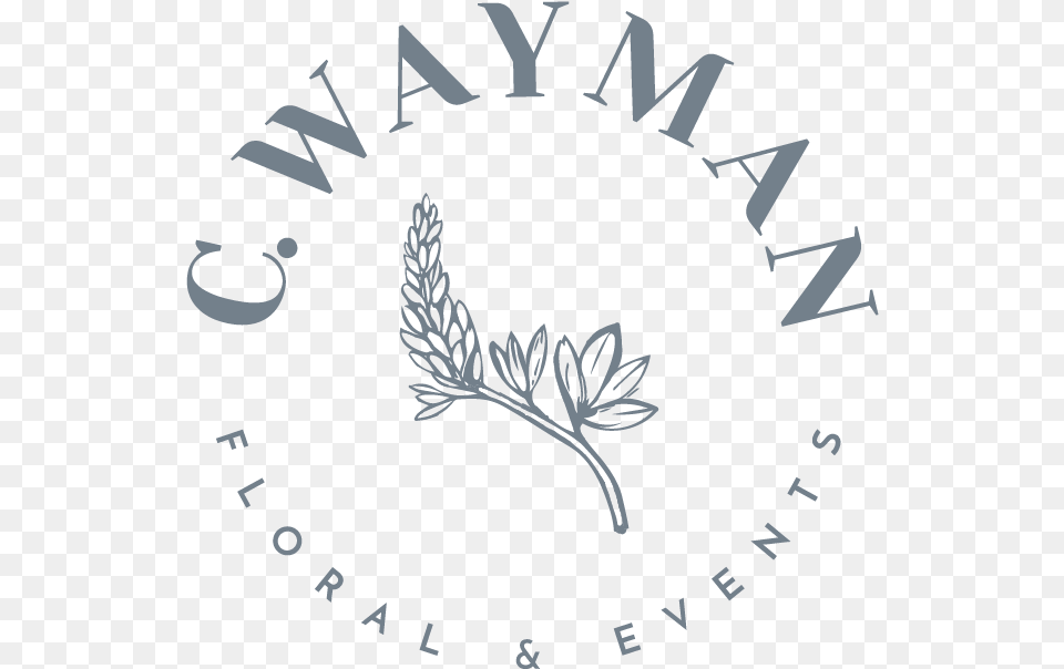 C Wayman Floral And Events Illustration, Logo, Emblem, Symbol, Text Free Png