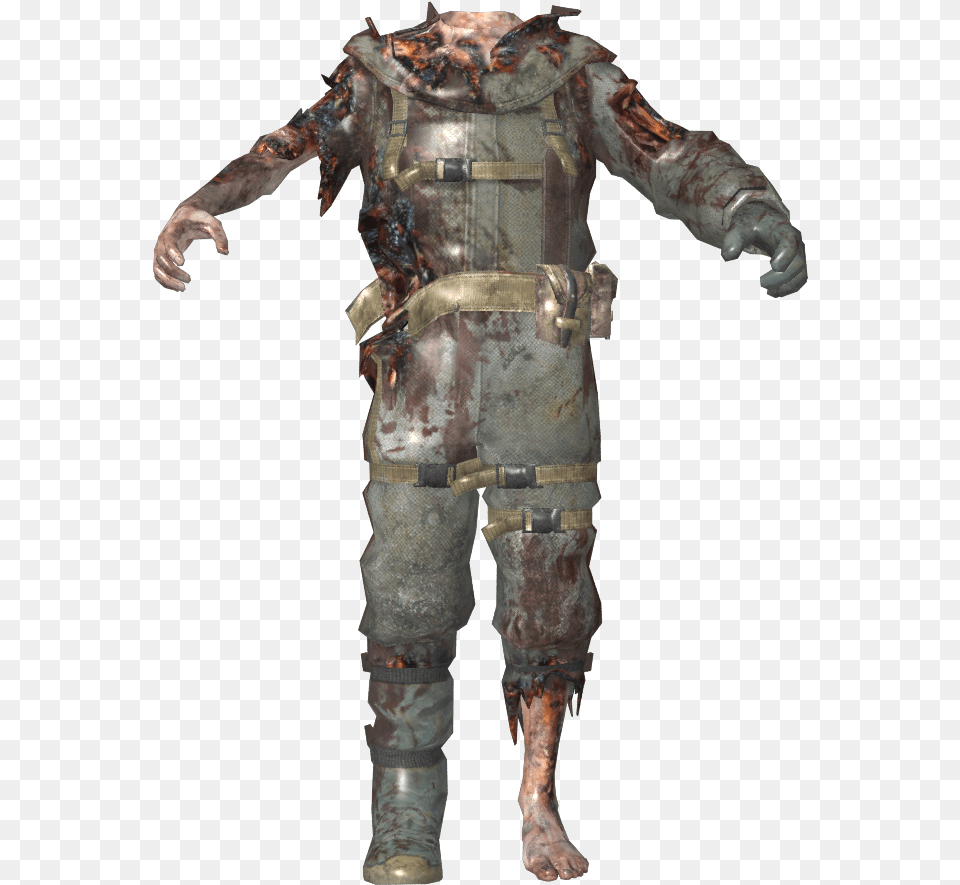 C Zom Dlc0 Zom Haz Body1 Zps57aa20ac Fallout 76 Black Overalls, Person, Bronze, Armor Free Png Download