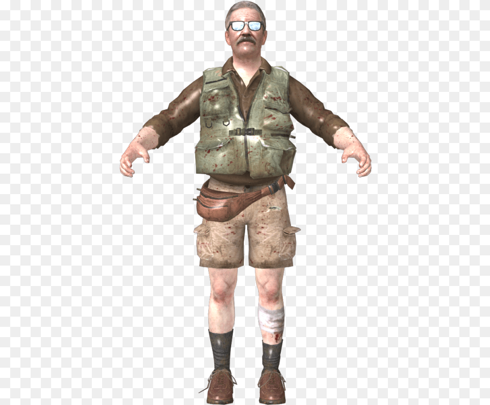 C Zom Player Reporter Fb Zps5f3dceb7 Cod Zombies Tranzit Characters, Shorts, Clothing, Adult, Person Png