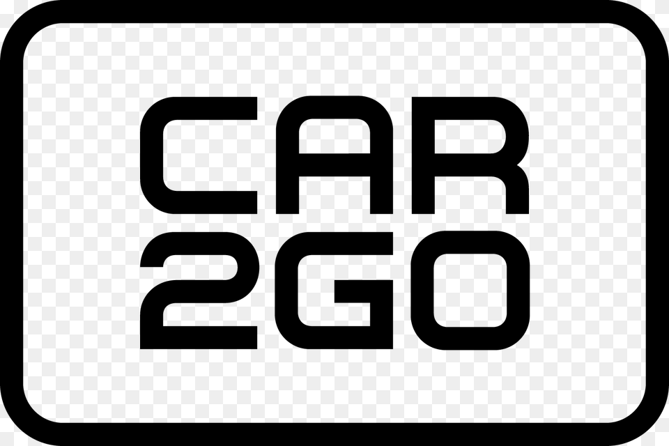 C2g Logo Black Srgb Car2go Logo, Gray, Lighting Png
