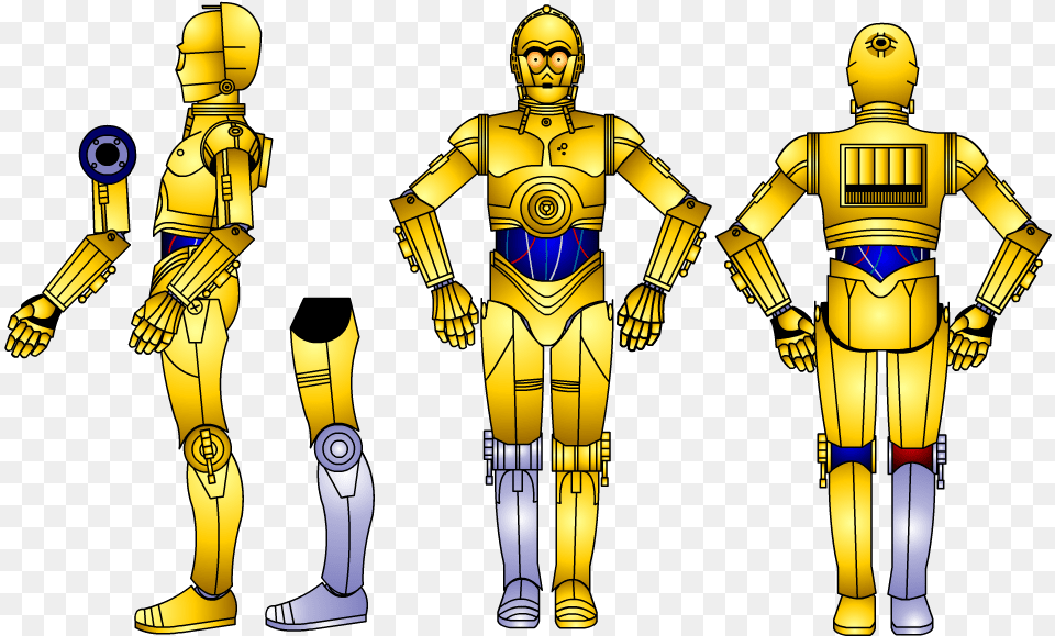C3po Clipart Cartoon, Adult, Female, Person, Woman Png