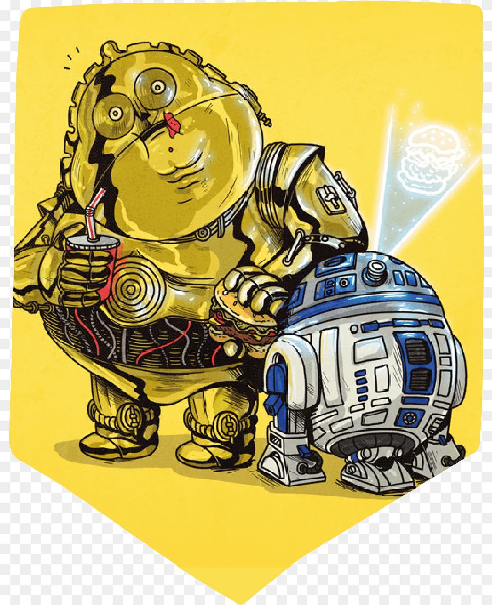 C3po Obese R2d2 C3po Alex Solis Star Wars Famous Chunkies, Art, Painting, Person, Helmet Free Transparent Png