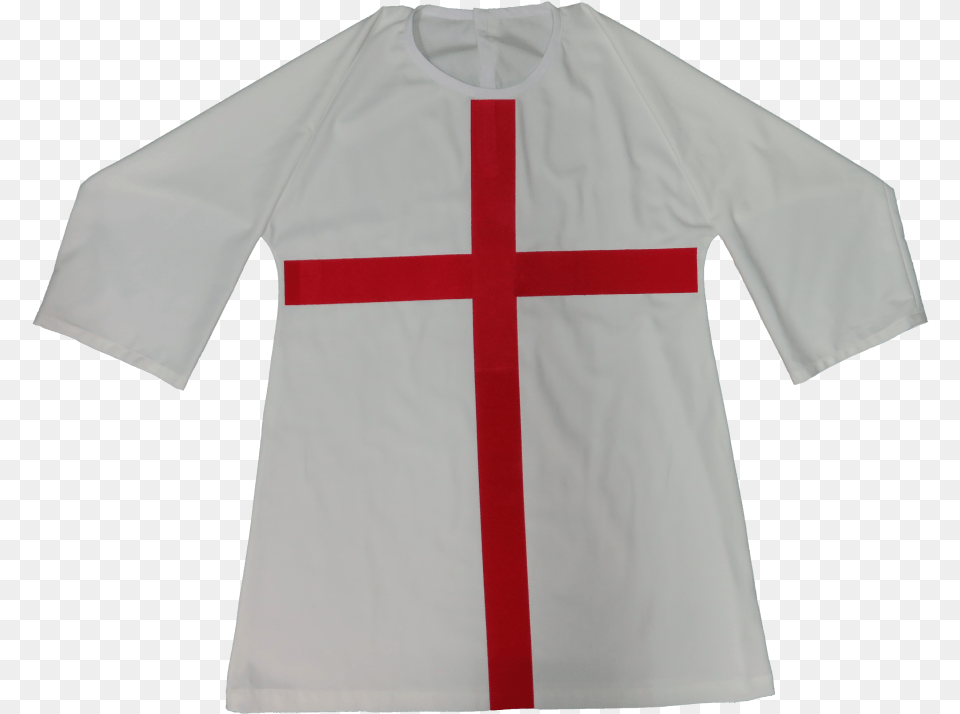 Ca 013 Bata Con Cruz Cristiana Active Shirt, Clothing, Cross, Symbol, Coat Free Png Download