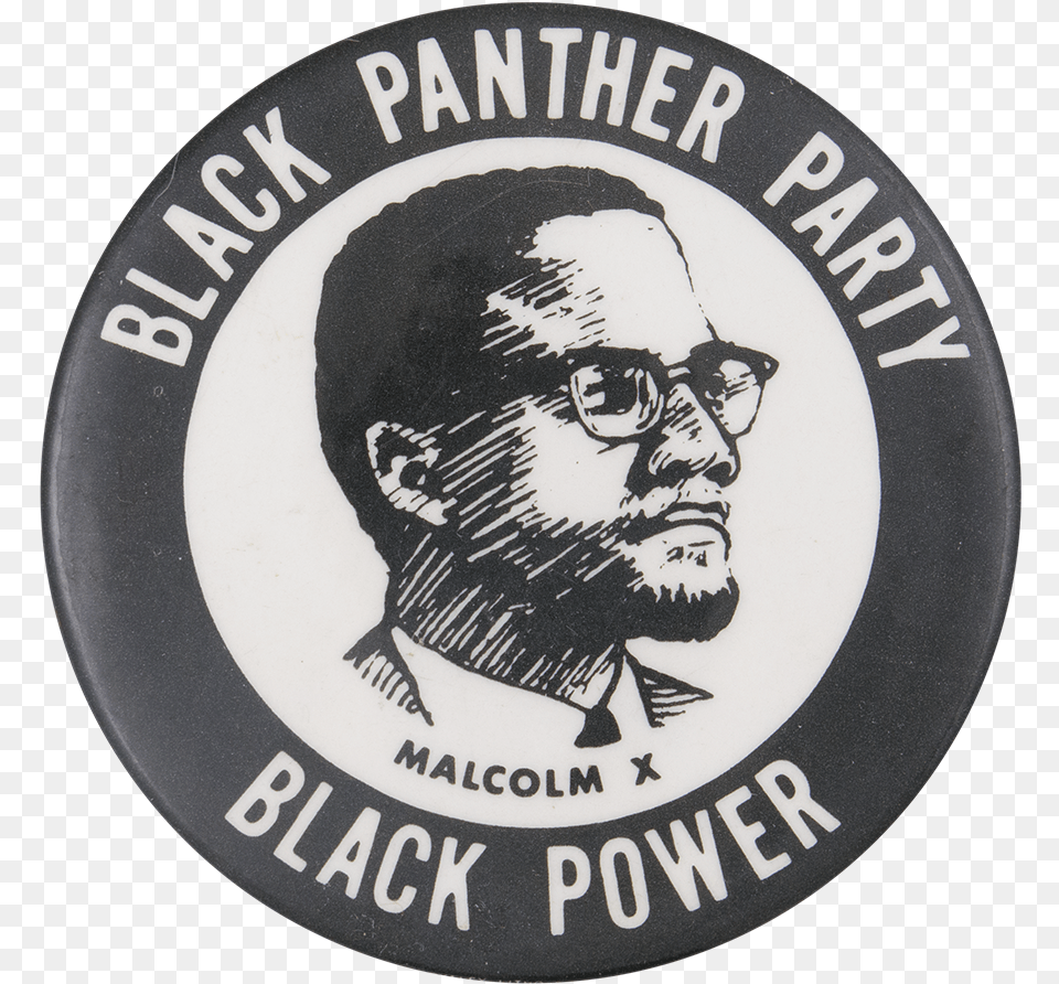 Ca Black Panther Party Malcolm X Button Busy Beaver, Badge, Logo, Symbol, Baby Free Png Download