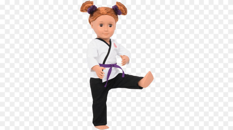 Ca Central Our Generation Fashion Outfit Karate Kicks, Baby, Person, Martial Arts, Sport Free Png Download
