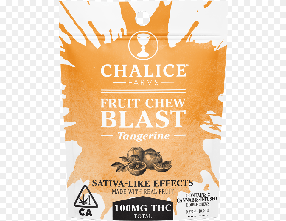 Ca Chalice Fruitchew 100mg Tangerine Mock Golden Fruit Chew Blast, Advertisement, Poster Free Transparent Png