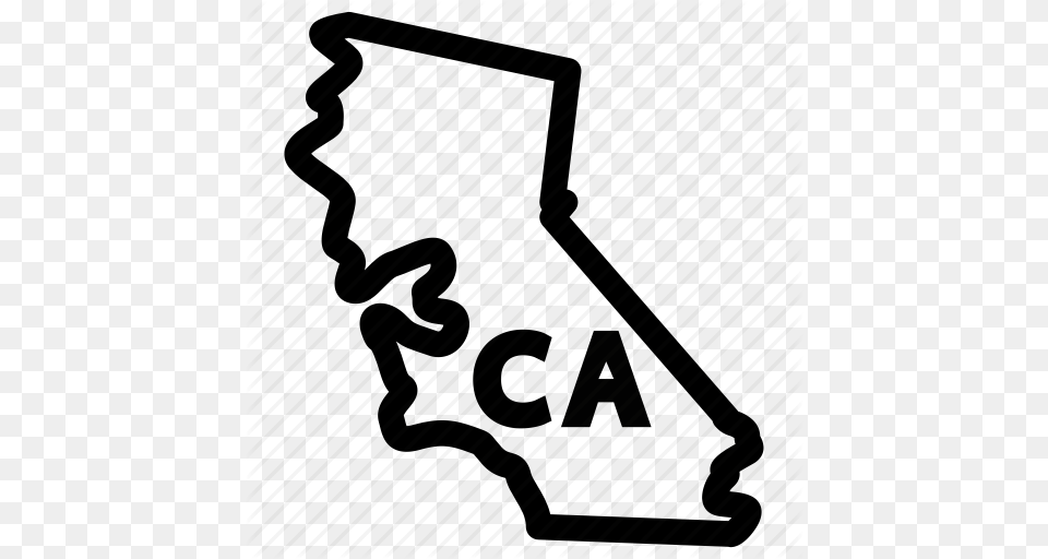 Ca State California California Map California State Icon, Clothing, Footwear, High Heel, Shoe Png Image