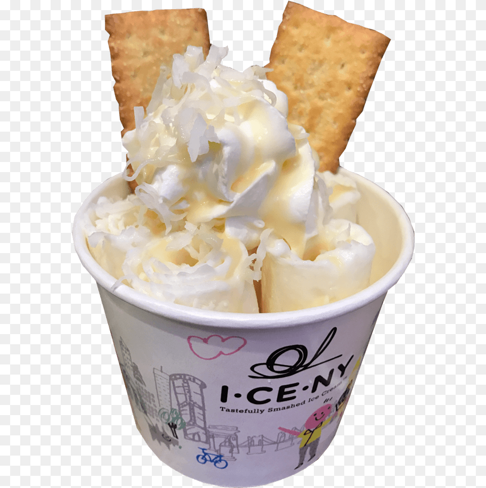 Ca Ti Coconut Gelato, Cream, Dessert, Food, Ice Cream Free Png