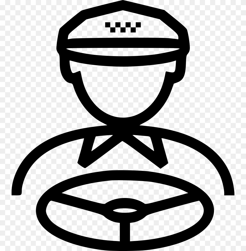 Cab Driver Comments Icon, Stencil Free Transparent Png