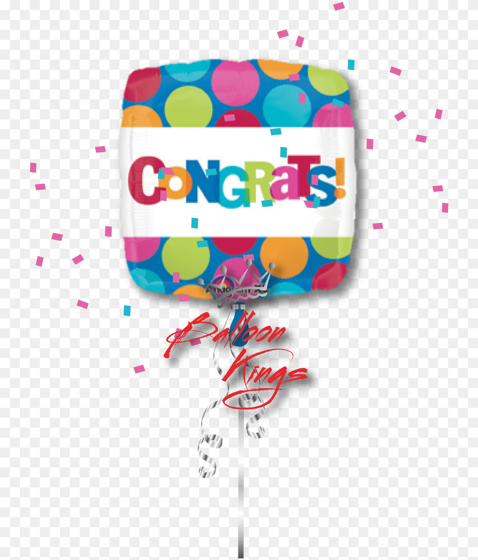 Cabana Dots Congratulations Dessert Plates Balloon, Paper, Cushion, Home Decor, Birthday Cake Free Png
