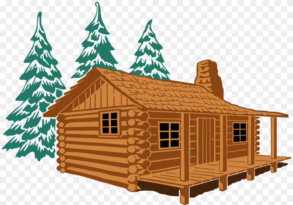 Cabin Hd Vector Clipart, Architecture, Log Cabin, Housing, House Free Transparent Png