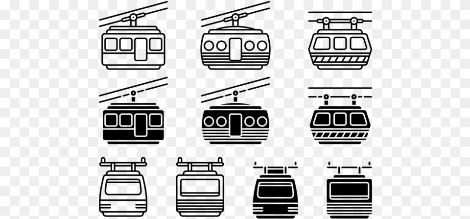 Cable Car Vector Icons, Cable Car, Transportation, Vehicle, Camera Free Png