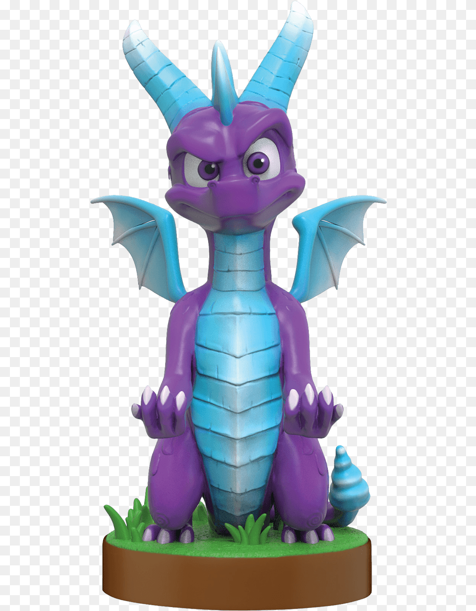 Cable Guys Phone U0026 Controller Holder Spyro The Dragon Ice Spyro New Spyro Cable Guy, Toy, Animal, Cat, Mammal Png