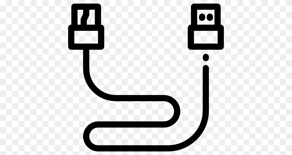 Cable Icon, Adapter, Electronics, Smoke Pipe, Hardware Free Png Download