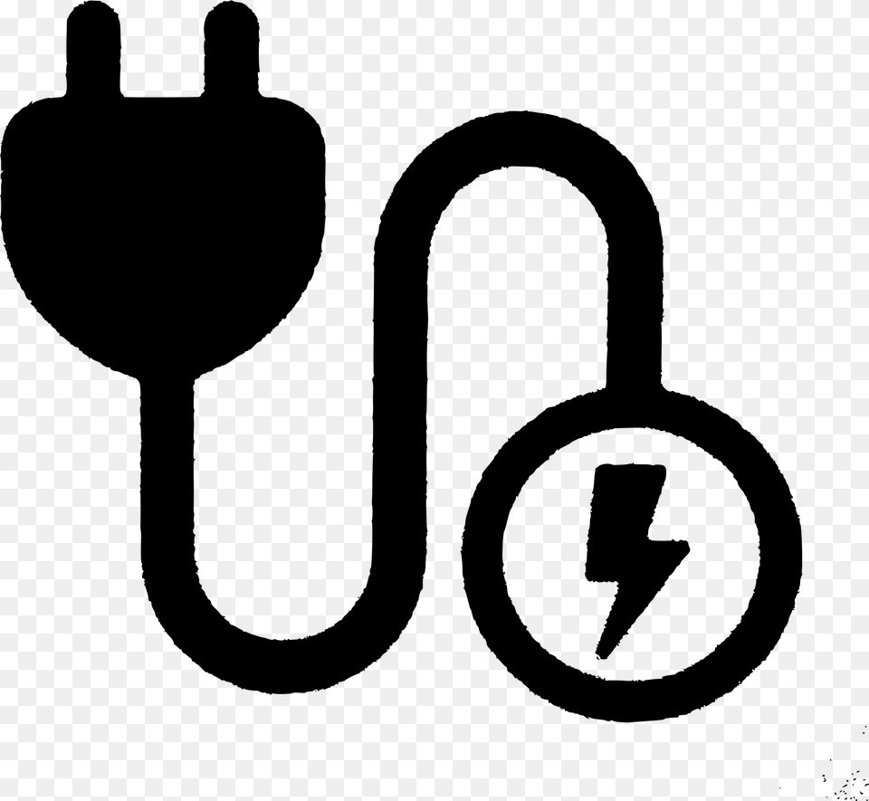 Cable Icons And Power Cable Icon, Gray Free Png
