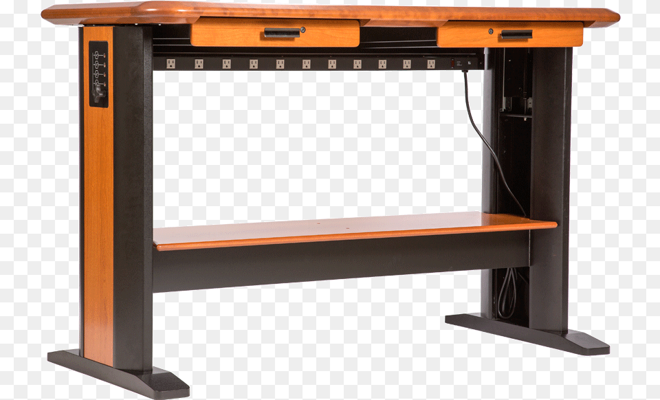 Cable Management Stand Up Desk, Furniture, Table, Computer Hardware, Electronics Png Image