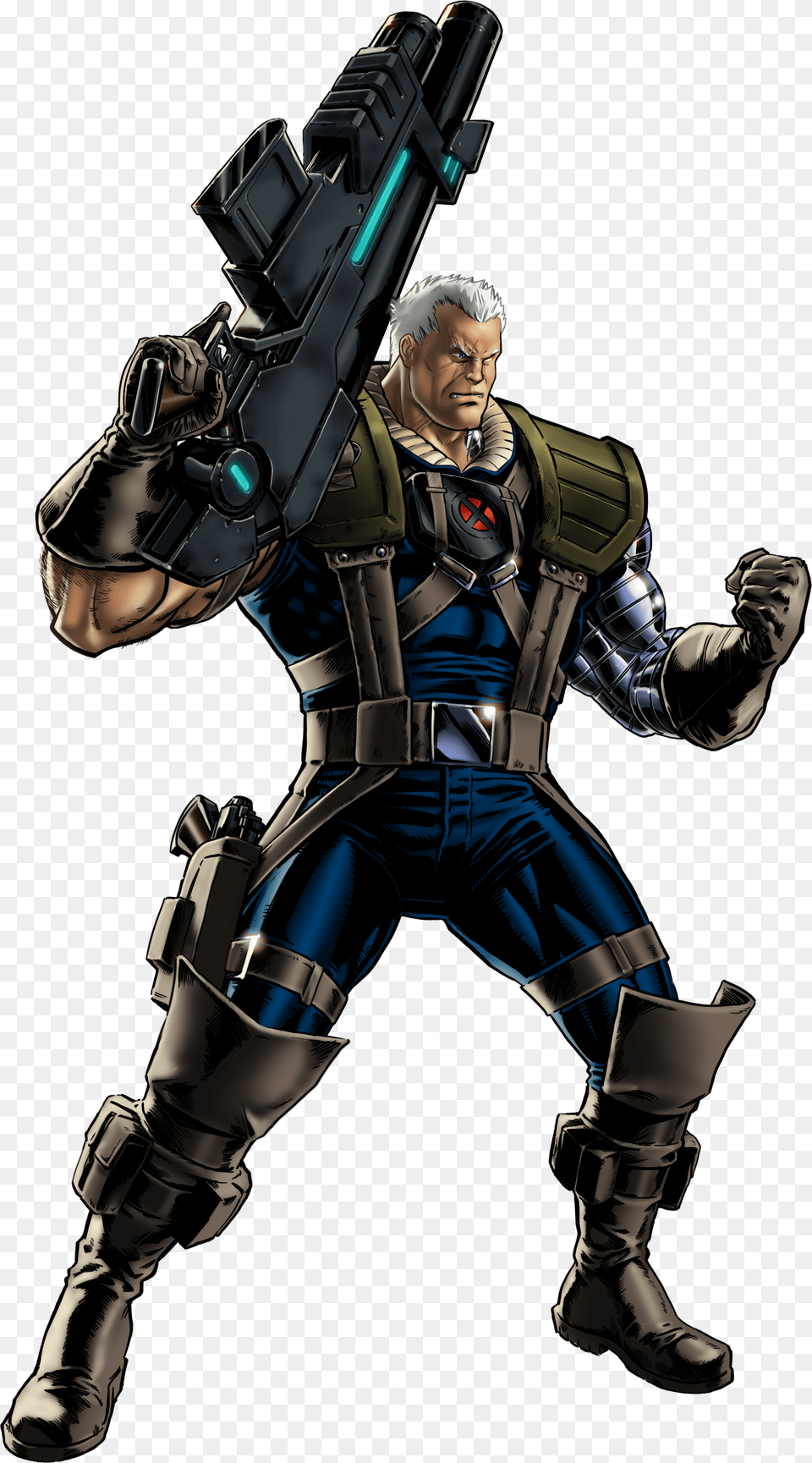 Cable Marvel Avengers Alliance, Adult, Person, Man, Male Free Png Download