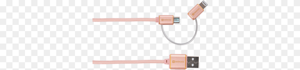 Cable U2013 Rose Gold Skross Usb Cable, Adapter, Electronics Free Transparent Png