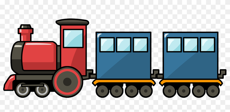 Caboose Clipart, Railway, Vehicle, Locomotive, Transportation Free Png