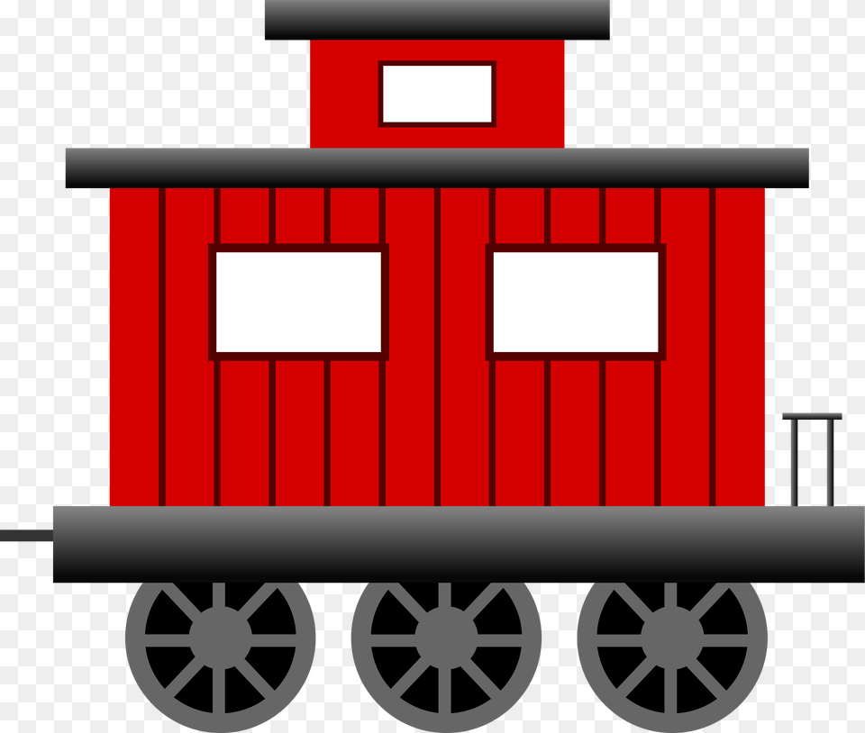 Caboose Clipart, Railway, Transportation, Shipping Container, Vehicle Png