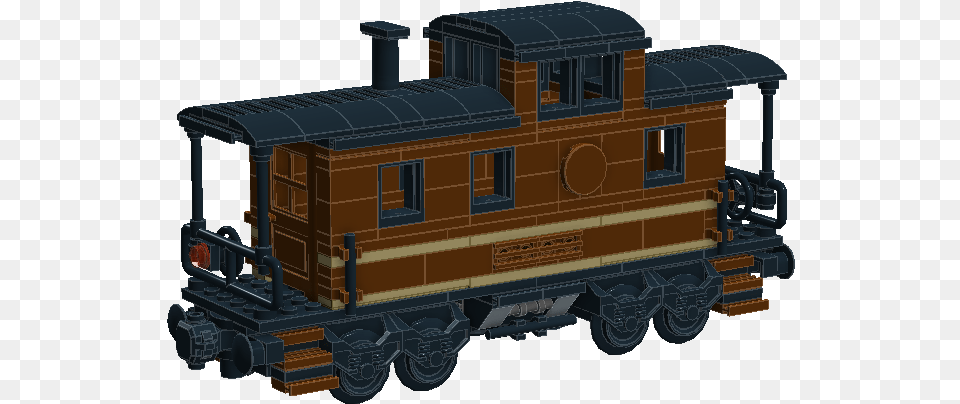 Caboose Reddish Brown 2 Locomotive, Railway, Train, Transportation, Vehicle Free Png