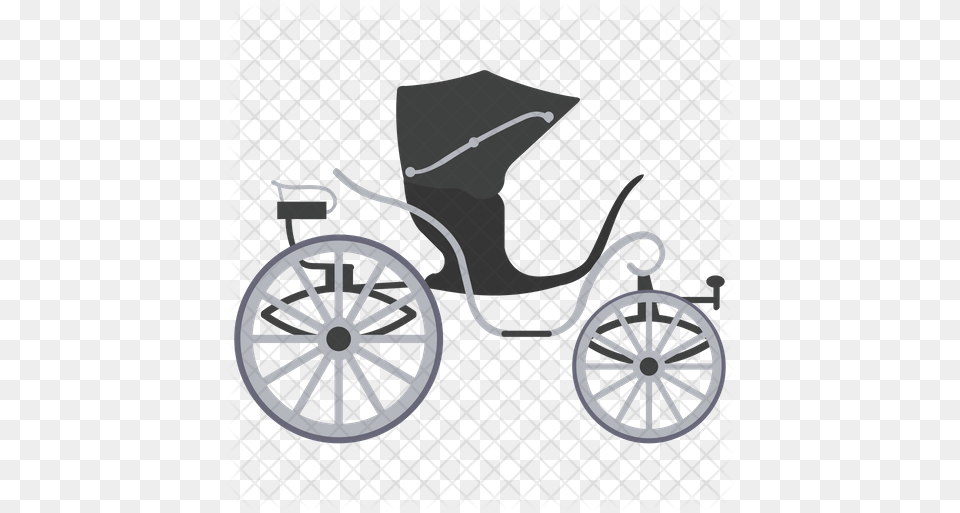 Cabriolet Carriage Icon Icon, Machine, Wheel, Spoke, Transportation Png Image