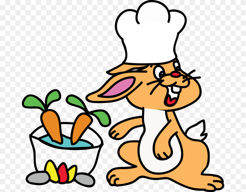 Cacciatore Easter Bunny Rabbit Cooking Chef, Baby, Cartoon, Person, Face Png Image