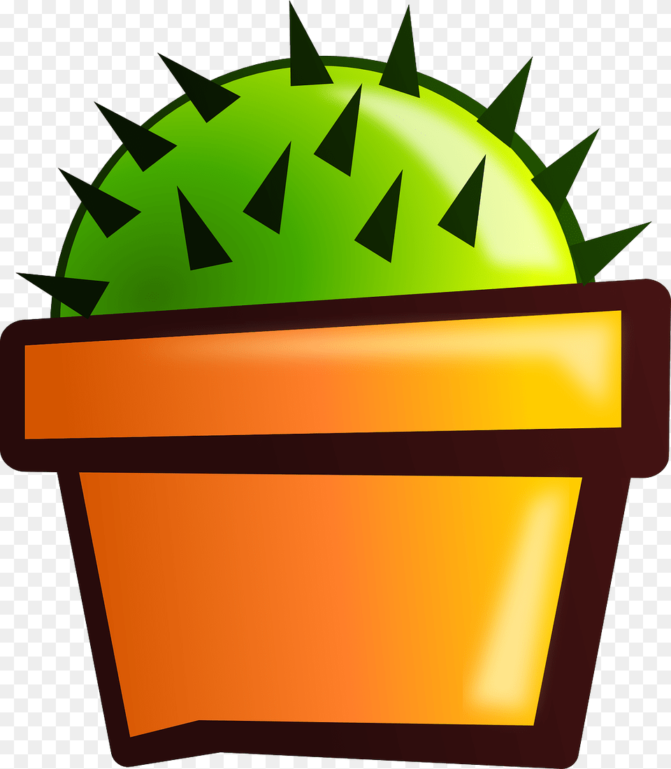 Cactus, Vase, Pottery, Potted Plant, Planter Free Png