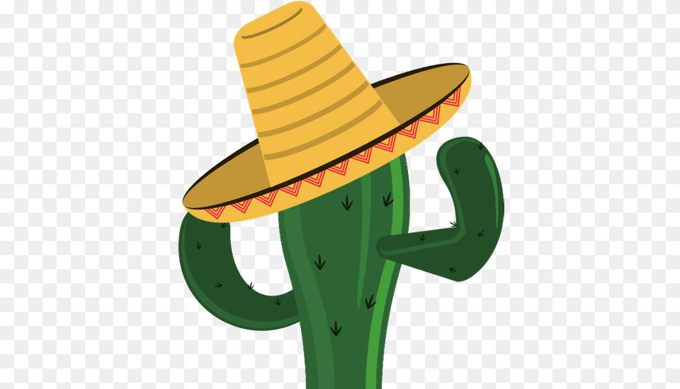 Cactus And Sombrero Icon People Are Welcoming In Mexico, Clothing, Hat Png