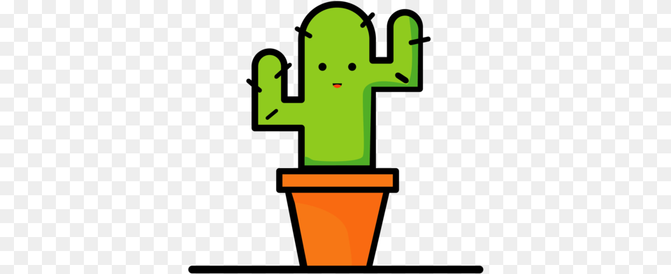 Cactus By Karim Mostafa Cartoon Minimal, Green, Light, Cross, Symbol Free Transparent Png