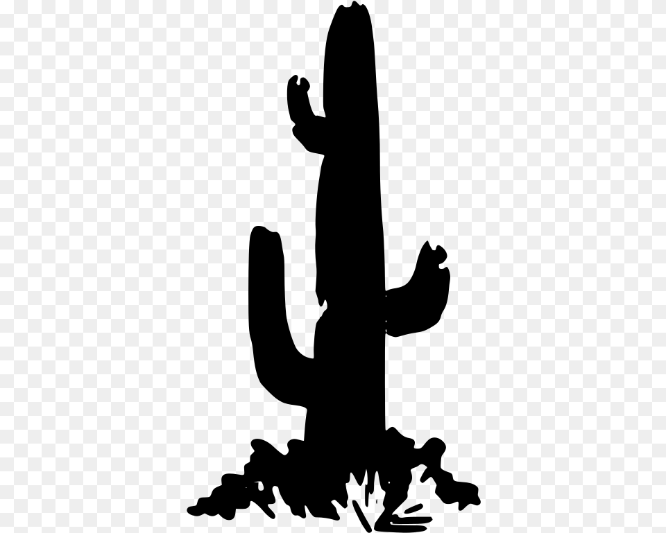 Cactus Cactus Silueta, Gray Png Image