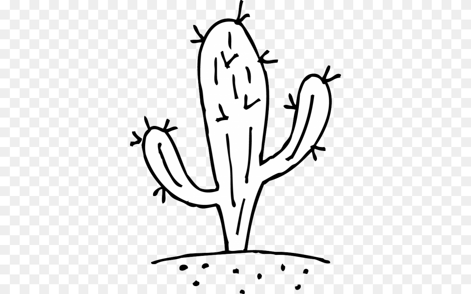 Cactus Clipart Black And White Nice Clip Art, Plant, Face, Head, Person Free Png