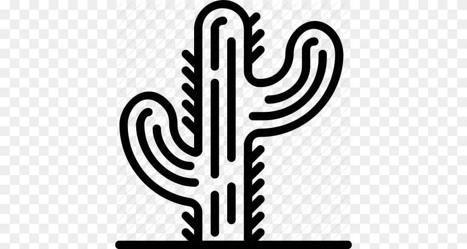 Cactus Cowboy Desert Green West Wild Icon, Plant Free Transparent Png