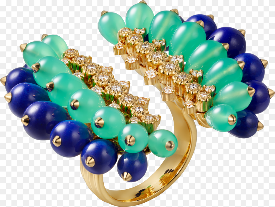 Cactus De Cartier Ring Yellow Gold Chrysoprase Lapis Cartier Chrysoprase, Accessories, Jewelry, Gemstone, Chandelier Free Png Download