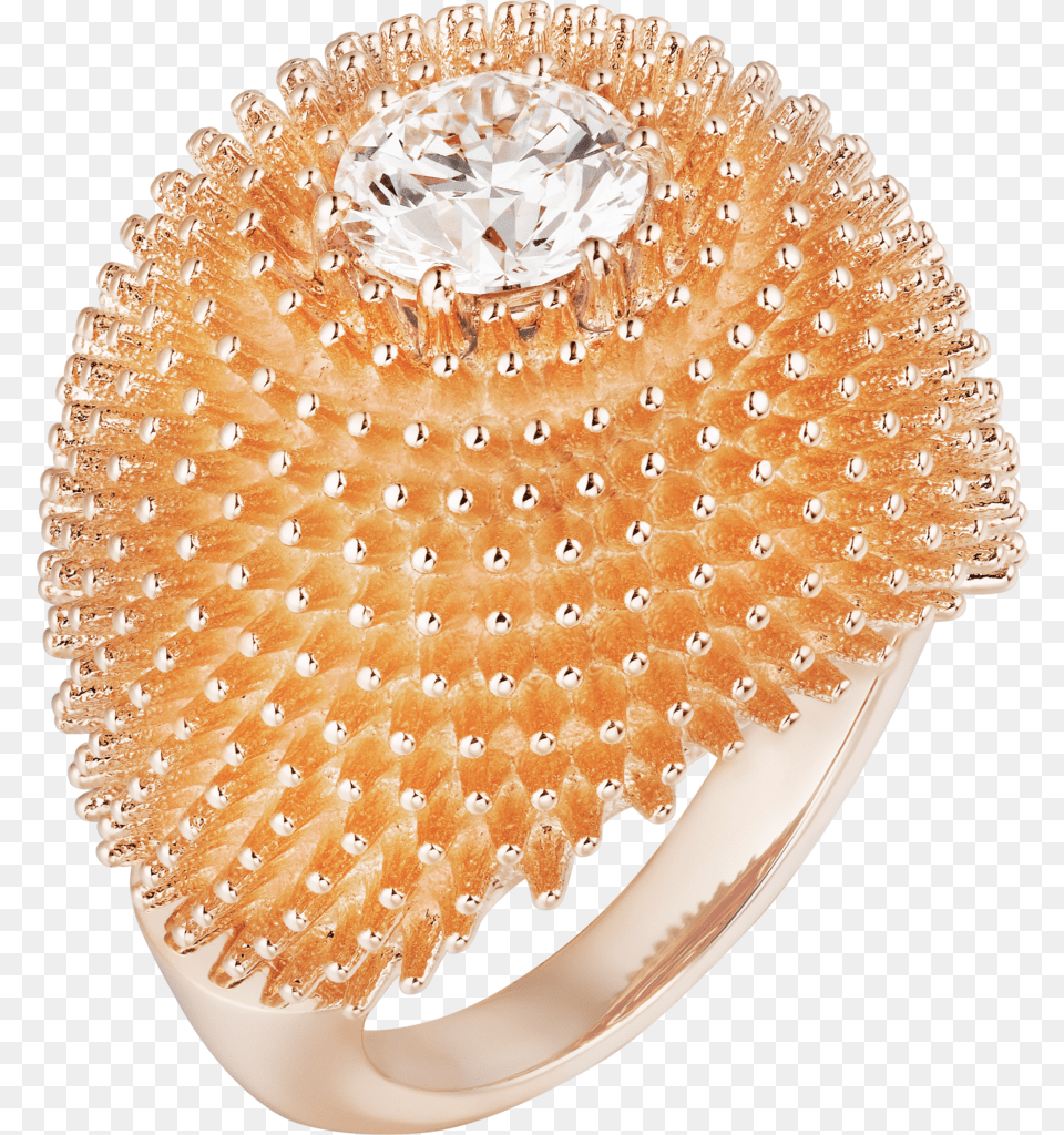 Cactus De Cartier Ringpink Gold Diamond Cactus Cartier, Accessories, Jewelry, Gemstone, Ring Free Transparent Png