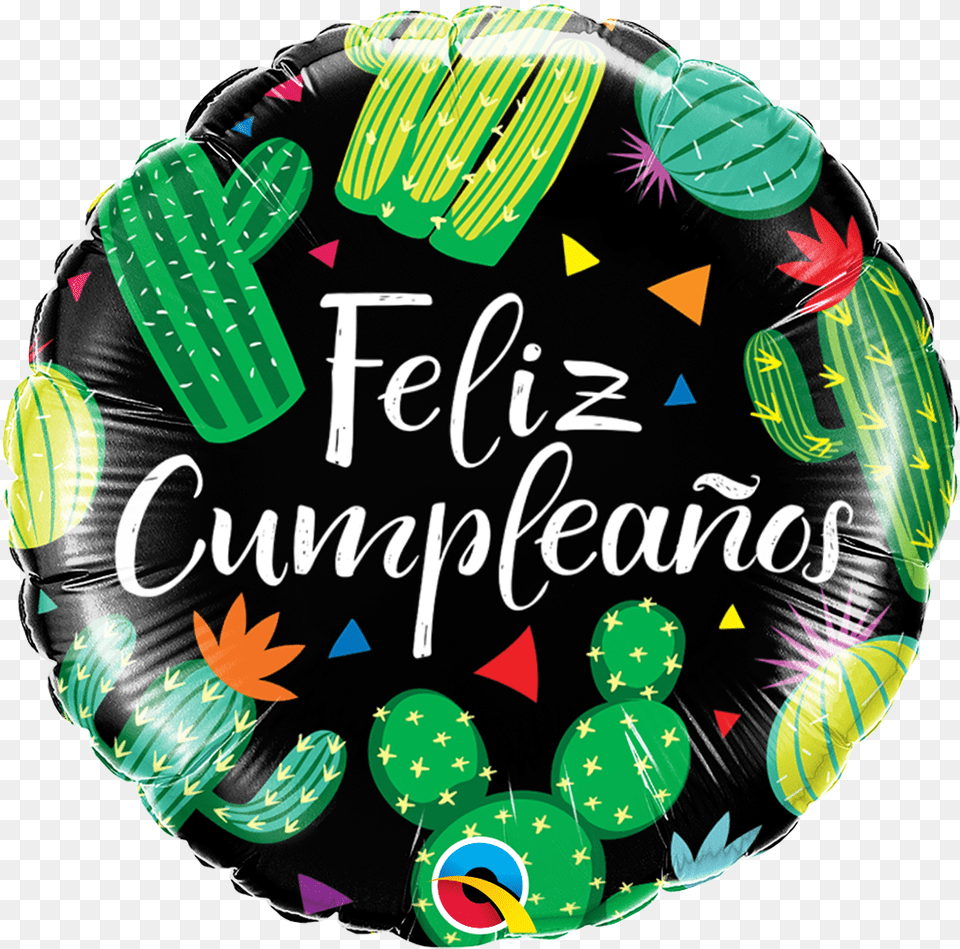 Cactus De Feliz, Balloon, Birthday Cake, Cake, Cream Free Transparent Png