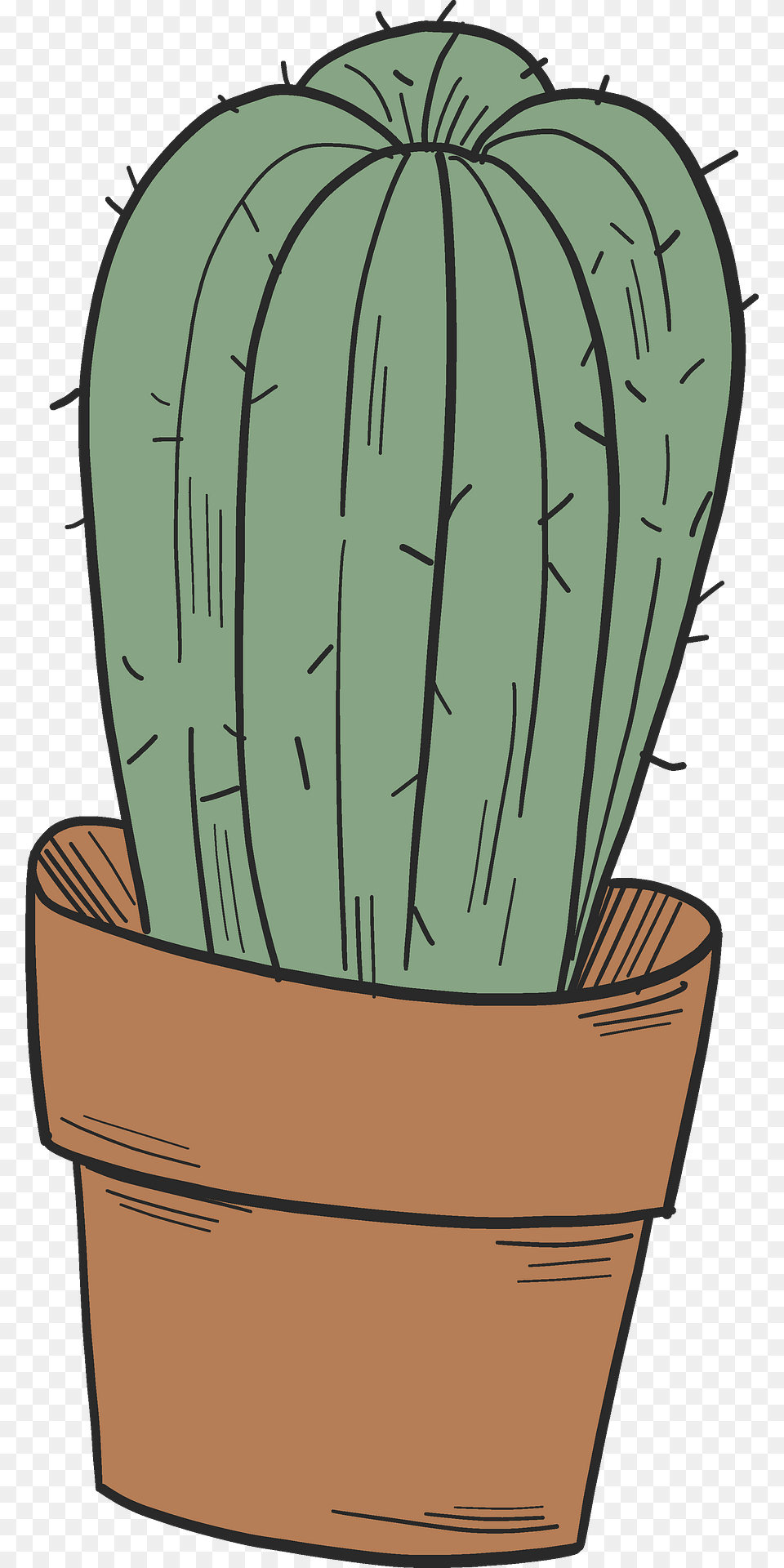 Cactus In A Pot Clipart, Plant, Potted Plant Free Transparent Png