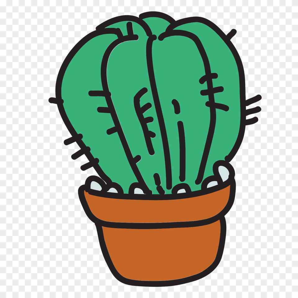 Cactus In Pot Icon, Plant, Dynamite, Weapon Png Image