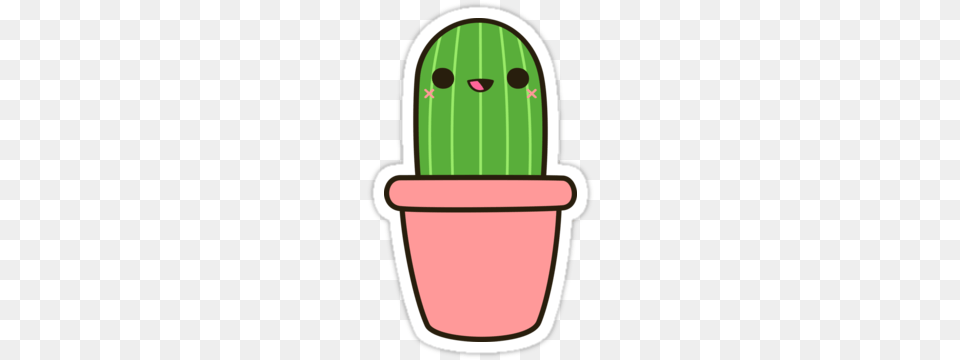 Cactus Kawaii En Cactus Cute, Cucumber, Food, Plant, Produce Free Transparent Png