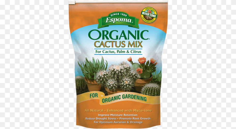 Cactus Mix Organic Cactus Soil, Advertisement, Plant, Poster Png Image