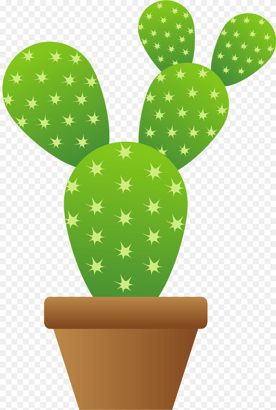 Cactus Plant In A Brown Pot Clipart Free Png