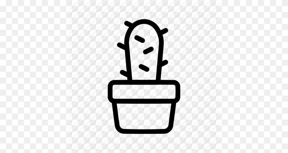 Cactus Plant Pot Succulent Icon, Basket Free Png