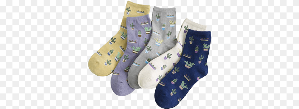 Cactus Print Socks, Clothing, Hosiery, Sock, Diaper Png