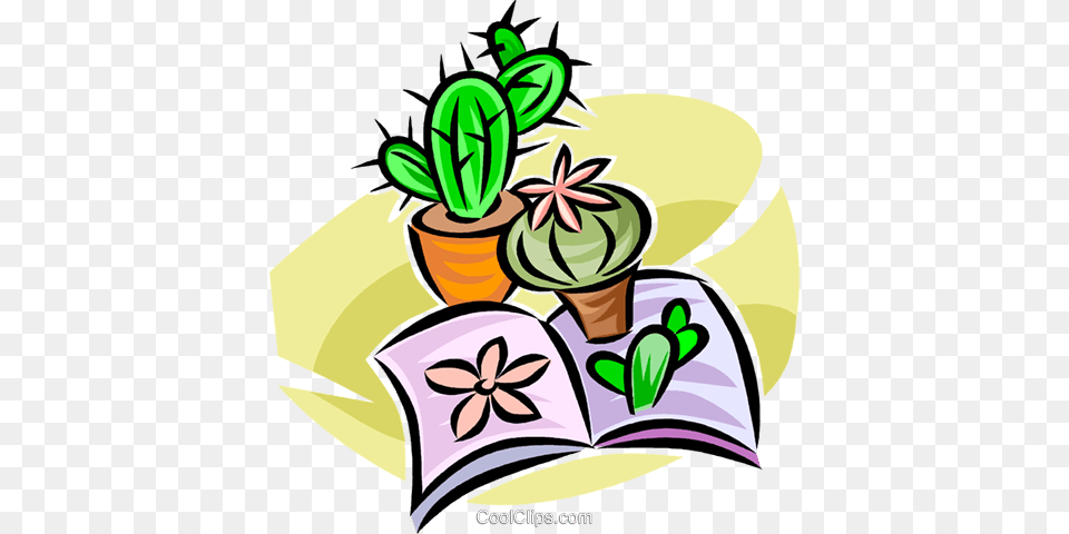 Cactus Royalty Vector Clip Art Illustration, Plant, Potted Plant, Baby, Person Png Image