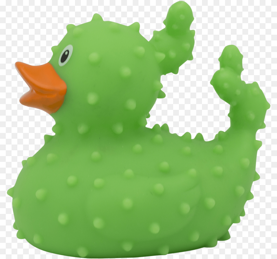 Cactus Rubber Duck By Lilalu Duck, Animal, Beak, Bird, Green Free Transparent Png